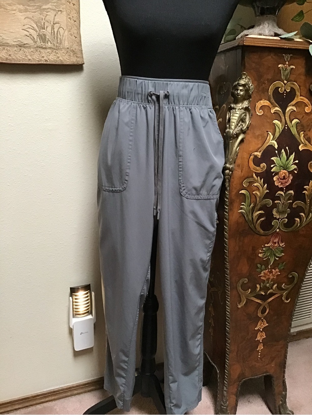 Champion Women's Light Gray Drawstring Joggers